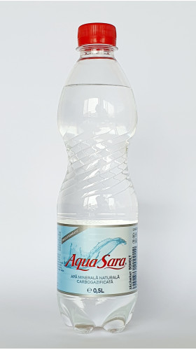 AquaSara, Apa Minerala Naturala, Carbogazificata, volum 0.5 L